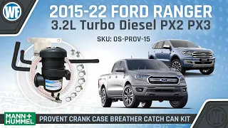 Prov-15: Revised Provent Installation Ford Ranger 2015 PX2 3.2L Turbo Diesel P4AT Oil Catch Can Kit