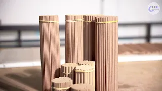 Process of making bambooless incense sticks