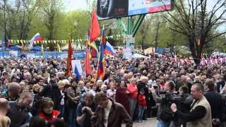 Новое  Митинг в Луганске  21 04 2014