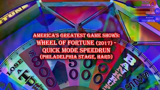 Wheel of Fortune (2017) - Quick Mode Speedrun (Philadelphia Stage, Hard)