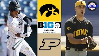 #3 Iowa vs #7 Purdue | Big 10 Tournament Elimination Game | 2022 College Baseball Highlights