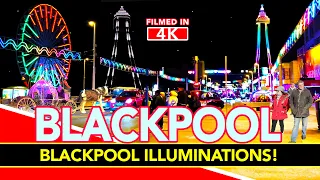 BLACKPOOL | Tour of Blackpool Illuminations and the incredible Blackpool Tower light show!