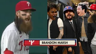 The VERY BEST of Brandon Marsh MIC'D UP! 🤣 (Who'd he form a band with? What name would they have?) 🎤