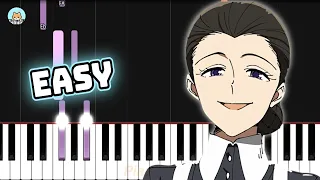 [full] The Promised Neverland OST - "Isabella's Lullaby" - EASY Piano Tutorial & Sheet Music