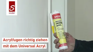acryl fuge ziehen | Fugen füllen mit Universal Acryl