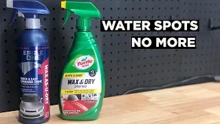 TURTLE WAX WAX & DRY VS EAGLE ONE WAX AS YOU DRY - THE SECRET PRODUCT TO PREVENTING WATER SPOTS