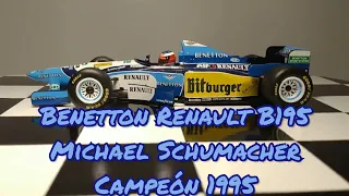 Benetton Renault B195 de Michael Schumacher Campeón 1995 - Diecast 1/24 F1 Minichamps Formula 1