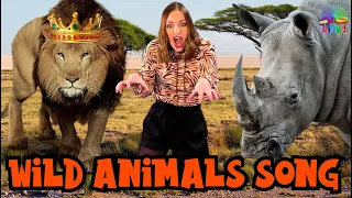 Wild Animals Song for Children | African Big 5 Song for Kids | English Song for Students