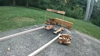 Wooden Toy Funny Car Dragster