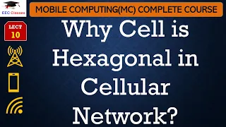 L10: Why Cell is Hexagonal in Cellular Network | Mobile Computing Lectures in Hindi