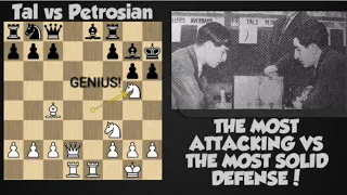 THE MOST ATTACKING VS THE MOST SOLID DEFENSE | Tal vs Petrosian 1974 | @SKYEchess