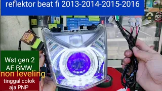 reflektor beat fi 2013-2016 stater halus dan kasar wst gen 2 non leveling sinar otomotif