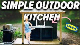 Simple DIY Outdoor Kitchen Anyone can Make