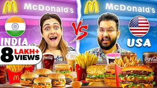 USA vs INDIA McDonald's 😃 | Fast Food Challenge | Foodie We