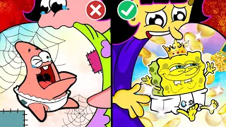 RICH Pregnant vs BROKE Pregnant! SO SAD STORY Animation Mukbang | POOR BABY SPONGEBOB LIFE #2