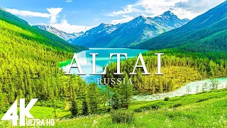 FLYING OVER ALTAI (4K UHD) - Relaxing Music Along With Beautiful Nature Videos - 4K Video HD