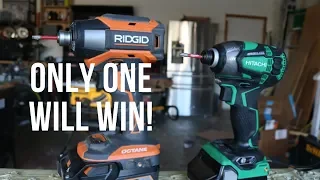 (RIDGID vs. METABO) RIDGID OCTANE IMPACT DRIVER vs. HITACHI/METABO TRIPLE HAMMER IMPACT DRIVER!