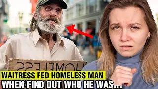 A Waitress fed a Homeless Man and Was SHOCKED to Find Out Who The Man Really Was