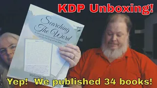 Let's UNBOX our KDP books, now on AMAZON! We just published 34 books!