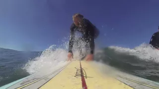 Surfing at Ocean Beach, San Francisco, CA - October 8, 2016