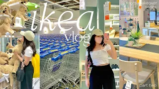 ikea vlog 💙💛 extreme room makeover: part two