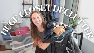 HUGE CLOSET DECLUTTER: get started on 2023 spring cleaning!