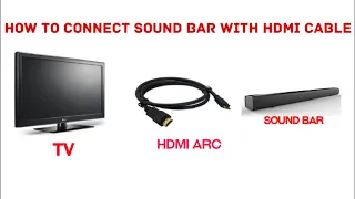 How to connect sound bar to TV with HDMI Malayalam