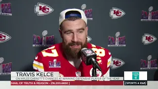 Travis Kelce on Myles Garrett's Chances at Defensive Player of the Year - Sports4CLE, 2/8/24