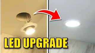 How to convert CAN  LIGHTS to flush mount LED light