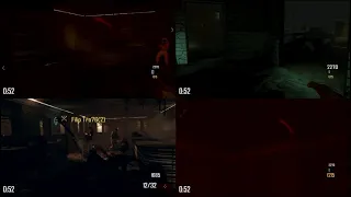 COD Black Ops BO 2 - 4 Player Split Screen Zombies - TURNED MODE - Diner