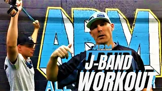 20 min Full Body Baseball Workout Using J-Bands - Arm Care Exercises For Baseball Players