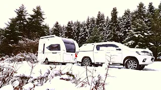 WE WOKE UP TO A SNOW-COVERED DAY AT THE CAMP | LAST SNOW CAMP OF 2023