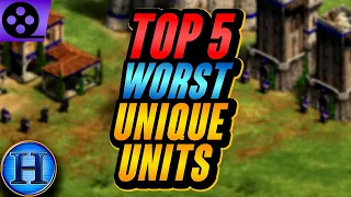 Top 5 Worst Unique Units in AoE2