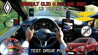 RENAULT CLIO TCe 140 RS Line ACCELERATION TEST DRIVE & SOUND