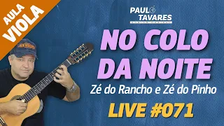 NO COLO DA NOITE | Zé do Rancho e Zé do Pinho - Aula de Viola e Música - Live #71 - Paulo Tavares