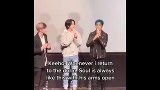 P1Harmony Keeho telling the fans what Soul does when Keeho gets home