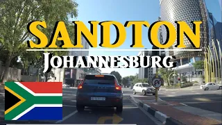 Driving Around Sandton, The safest and best place of Johannesburg |  South Africa.