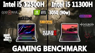 Intel 12th gen i5 12500h vs 11th gen i5 11300h Gaming Benchmark Test| #RTX3050 | @StealthGamerSG