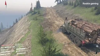 Spintires: Deliver short log to objective using truck type C-4320 (map-hills)