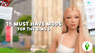 15 SMALL MUST HAVE MODS FOR THE SIMS 4!!