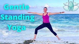STANDING YOGA FOR SENIORS AND BEGINNERS - Gentle Yoga - Slow Yoga for Beginners - Easy Yoga