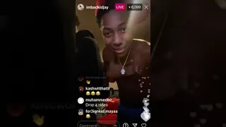 Imbadkidjay smoking on live🤦🏾‍♂️