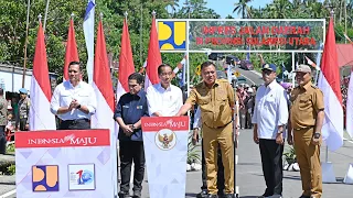 Presiden Jokowi Resmikan Inpres Jalan Daerah Provinsi Sulawesi Utara, Bolaang Mongondow, 23 Feb 2024