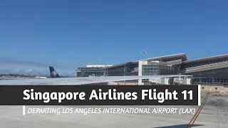 Flight Video | Singapore Airlines Boeing 777-300ER Departing Los Angeles