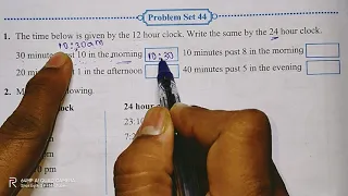 Problem set 44 | class 5 |Measuring Time | maths #5th #maths Learn How to measure time in English