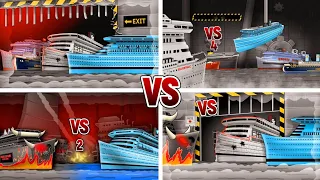 DIAMONTANIC and SILVERTANIC VS BULLTANIC  🚢⚓️💎🛳 FULL ANIMATION