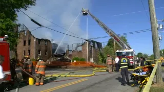 Vacant church in downtown Durham goes up in flames
