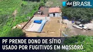 PF prende dono de sítio usado por fugitivos de penitenciária em Mossoró (RN) | SBT Brasil (26/02/24)