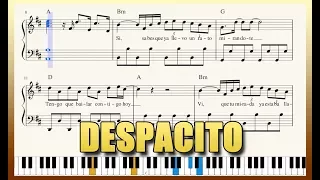 "Despacito" - Piano Tutorial + Free Sheet Music with lyrics - Luis Fonsi | George Vidal