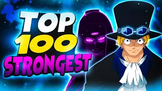 Top 100 Strongest One Piece Characters April 2024